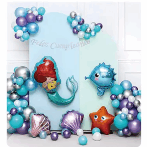 Set de globos látex con sirena